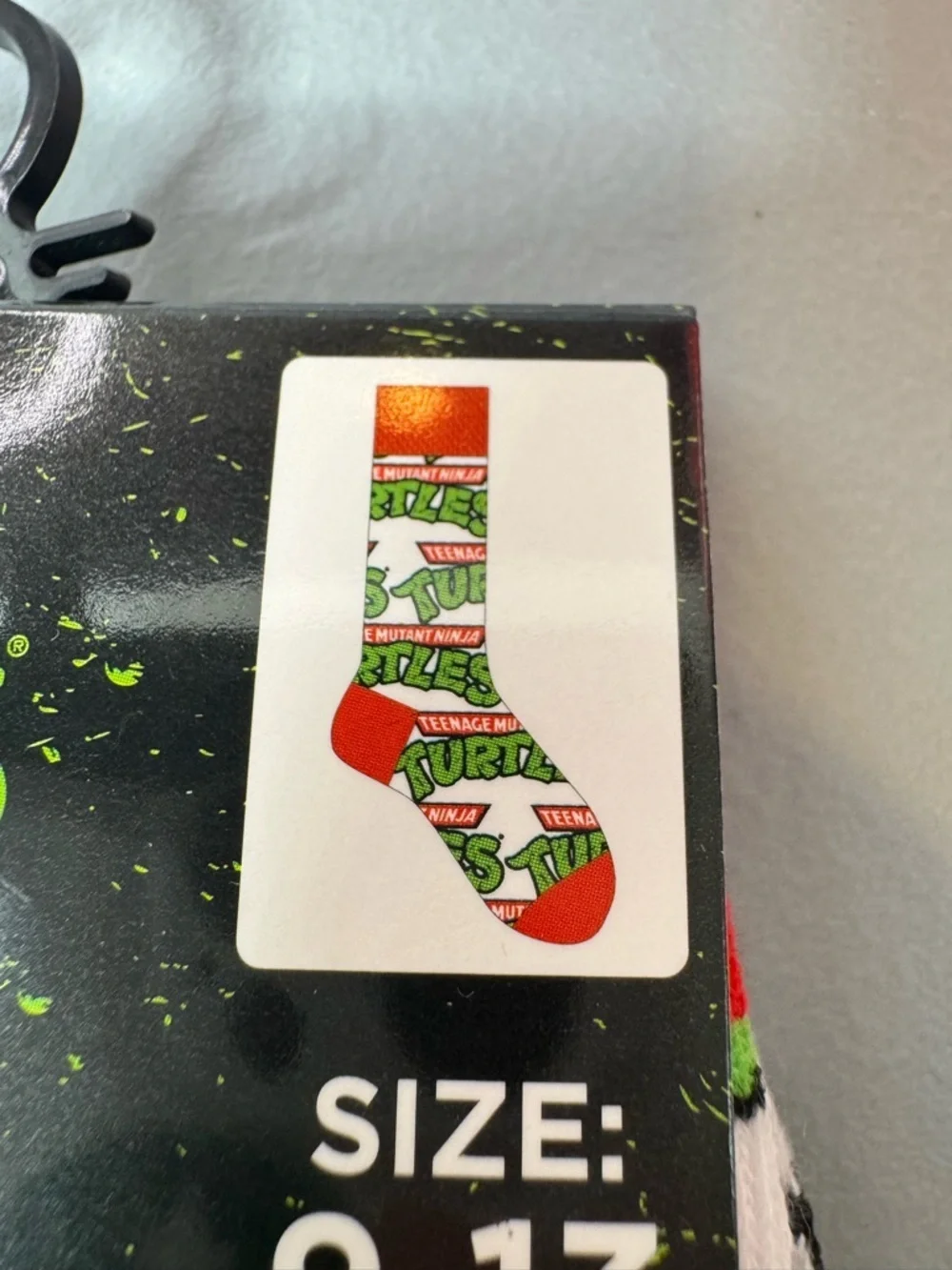 Teenage Mutant Ninja Turtles vintage logo crew  Socks Licensed nostalgia unisex